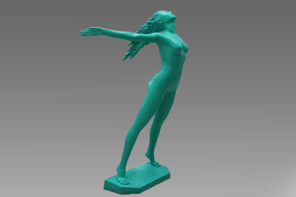 女性人体《阳光空气》-铸铜雕塑